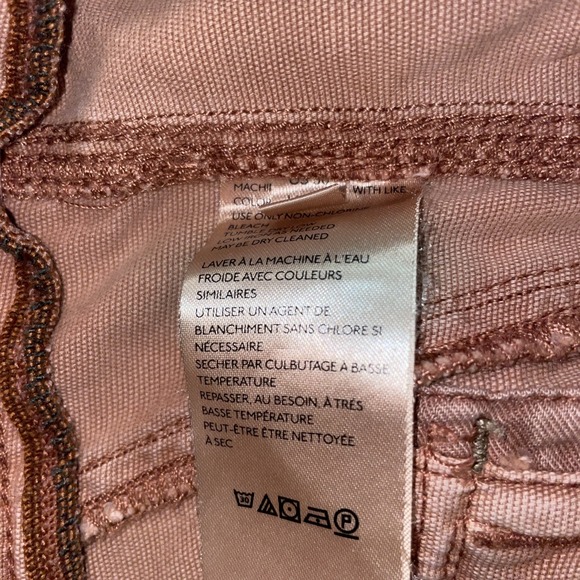 Anthropologie The Wanderer Pink Utility Pants Size 30 High Rise Straight - Picture 9 of 10